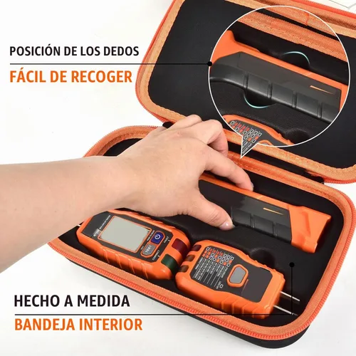 Vista 5 de Casmilee Estuche buscador de disyuntores para Klein ET310/RT250 Negro y anaranjado