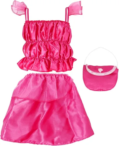 Vista 3 de Jaja Princess Dress Up Costume Sets for Little Girls Birthday Halloween Theme Party Toddler Edades 3-6yrs