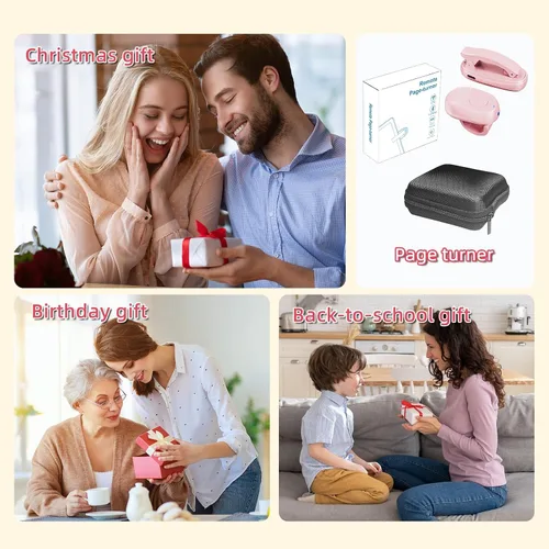 Vista 16 de Girador de páginas remoto Kindle, clic automático de página con clip para Kindle y tabletas, control de página de avance con un botón, control