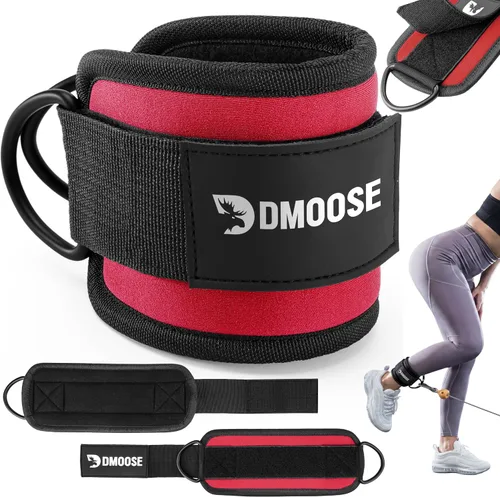 Vista 20 de DMoose Ankle Strap for Cable Machine - One Size Fit with Premium Padding, Workout Kickback Ankle Cuffs, Ankle Bands for Working Out, Booty Workouts