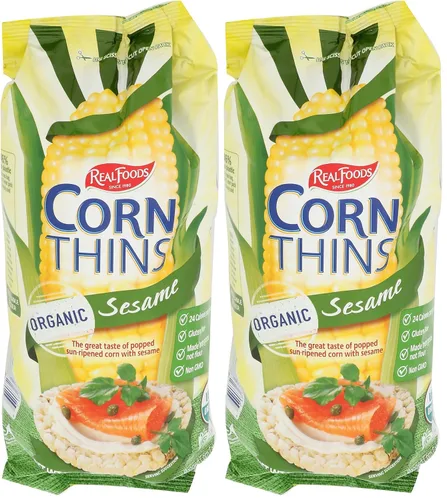 Vista 9 de REAL FOODS Finos de maíz orgánico de sésamo, 5.3 oz