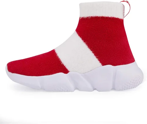 Vista 4 de Hetios Tenis para correr para niñas calcetines de tacón alto zapatos deportivos para niños zapatos de calcetín para niños niñoniño pequeñoniño grande
