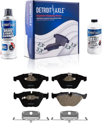 Vista 82 de Detroit Axle - Pastillas de freno de cerámica delanteras Reemplazo de pinza de freno derecha para Dodge Ram 1500 Dakota, Ram 1500 Classic - Juego