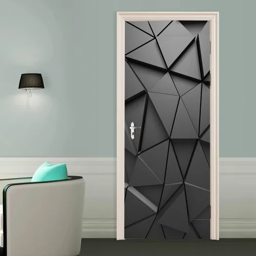 Vista 25 de artfanke Adhesivo de puerta 3D Despegable y pegable 76.95 cm x 200 cm - Envolturas de puerta autoadhesivas Murales Papel tapiz - Habitación