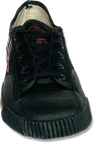 Vista 7 de Zapatos de lona para artes marciales para adultos y niños, tenis de lona bajos para caminar diariamente casual, tenis de moda unisex con suela