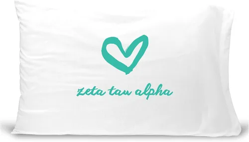 Vista 21 de sockprints Funda de almohada Alpha Chi Omega - Nombre de la hermandad con diseño de corazón. Funda de almohada 100% algodón tamaño estándar 20 x 30