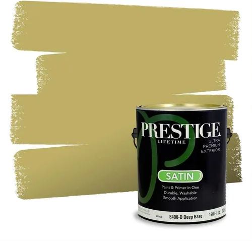 Vista 264 de Prestige Paints - Pintura exterior e imprimación en uno, 1 galón, plano, compatibilidad comparable con el color menta «Whipped Mint» de Behr