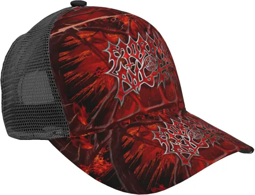 Vista 6 de Morbid Metal Band Angel Adjustable Baseball Cap Breathable Men's Mesh Fishing Hat Snapback Trucker Hat Comfort Suitable for Outdoors Such as Beach