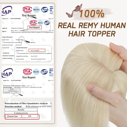 Vista 94 de Rich Choices Pelucas con topper de cabello para mujeres, cabello humano real 100% Remy, sin flequillo, para mujeres con adelgazamiento en la parte
