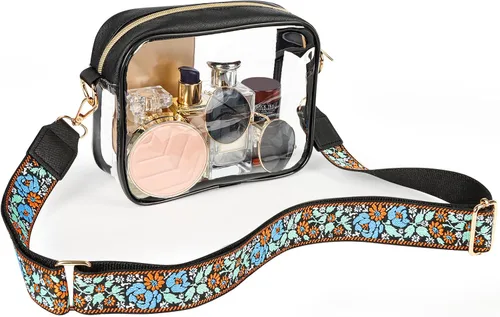 Vista 8 de Aveniee Clear Bag Stadium Approved, Clear Purses for Women, Cross body Bag for Concerts with Adjustable Strap