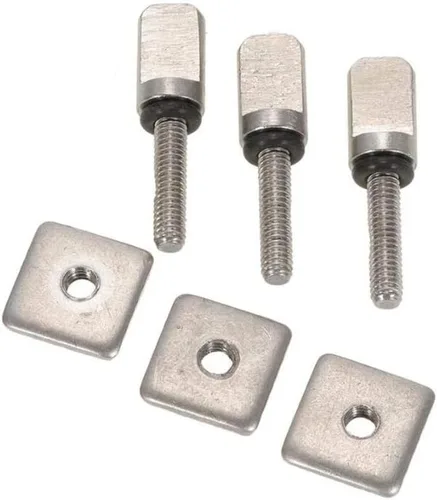 Vista 2 de Ninguna herramienta tornillo de mariposa universal de acero inoxidable para Longboard y SUP