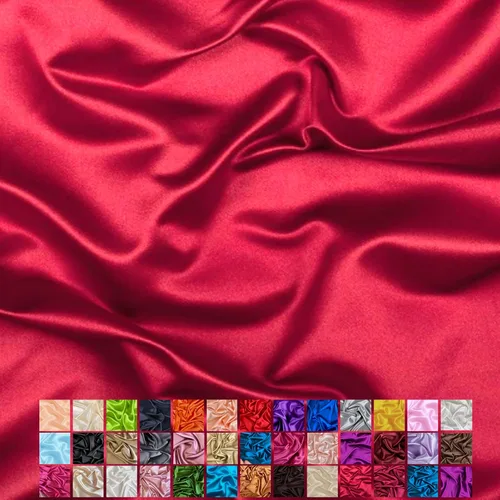 Vista 29 de Yard - Tela de satén sedosa elástica de alta calidad - Tela para vestidos y faldas - Suave como la seda, brillo metálico, ideal para bodas y diseño