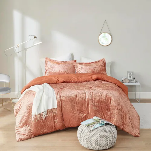 Vista 17 de Comfort Spaces - Juego de edredón reversible de terciopelo negro, 2 piezas Back to School twin XL Dorm Bedding Sets, Brushed Microfiber Reverse