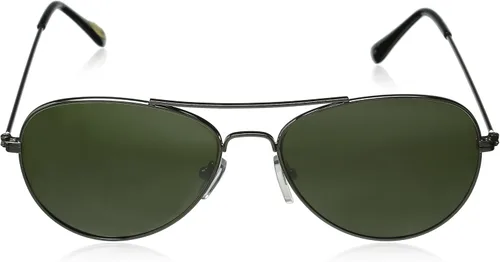Vista 2 de Mirrored Aviators Plata Metal Aviator anteojos de sol (Plata)