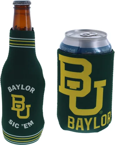 Vista 17 de College Team Color Logo Can & Bottle Holder Insulator Beverage Cooler Set