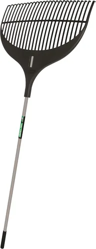 Vista 6 de Truper, rastrillo para jardín, profesional, de acero, Tru Tough - Rastrillo plástico para arbustos con cabeza de 20,32 cm