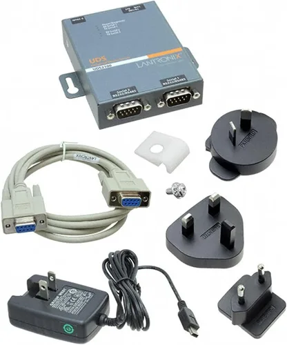 Vista 3 de Lantronix Servidor de dispositivos UDS1100/UDS2100 - Servidor de dispositivos serie a Ethernet de 1 o 2 puertos, RS-232/422/485, Ethernet 10/100