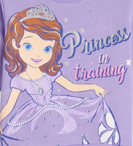 Vista 2 de Disney Sofia The First - Sudadera de forro polar para niñas pequeñas, Rosa, Púrpura
