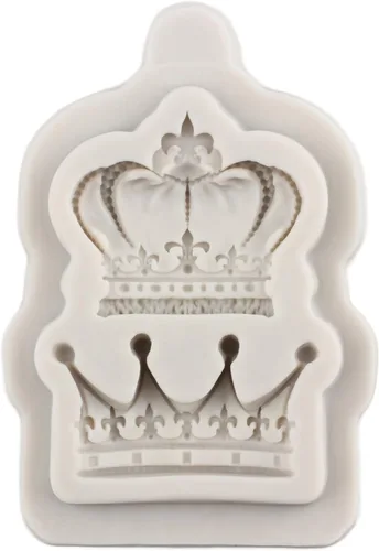 Vista 8 de Moldes de fondant de corona 3D corona pastel decoración molde de Estilo a