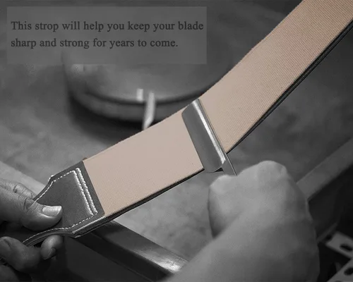 Vista 5 de Profesional Kit de Maquinilla de Afeitar Recta Con Strop, Brocha De Afeitar, Cuero Strop - Navaja de Barbero Navaja de Barbero