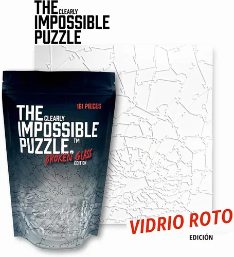 Vista 7 de Generic Rompecabezas de vidrio roto - Rompecabezas de acrílico transparente - Estilo moderno único - 161 piezas, 10 x 10 pulgadas - Nivel de experto