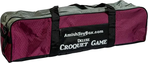 Vista 9 de Juego de Croquet Deluxe para 8 jugadores con bolsa de transporte (ocho asas de 28 pulgadas)