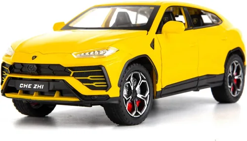Vista 8 de BDTCTK 1:24 Lambo Urus Modelo de coche, Diecast Pull Back Car Toy Car, Puertas abiertas, Luz y sonido, Juguetes para niños Niños Adultos Regalos