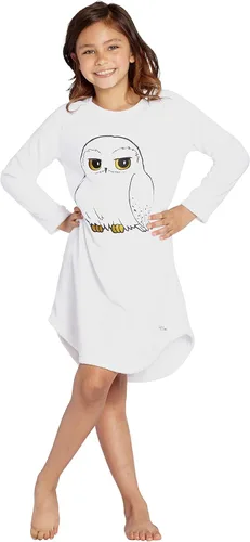 Vista 4 de Harry Potter - Pijama para niña Hedwig Owl Micro Raschel Fleece Hi-Lo Camisón