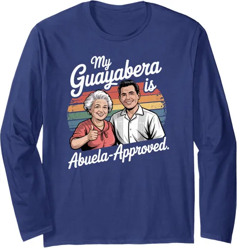 Vista 4 de Taino Boricua Abuela Aprobado Guayabera Camiseta de manga larga