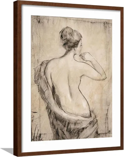 Vista 8 de ART.COM Impresiones artísticas enmarcadas para pared, estudio de desnudo neutro II por Tim O'toole, decoración figurativa, 12 x 16 pulgadas, marco