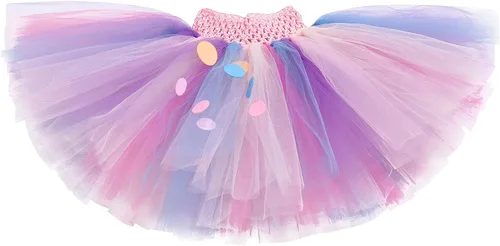 Vista 3 de Conjunto de ropa de 3 piezas para niña de mariquita tutú de tul diadema de 3 piezas de disfraz de princesa para Halloween