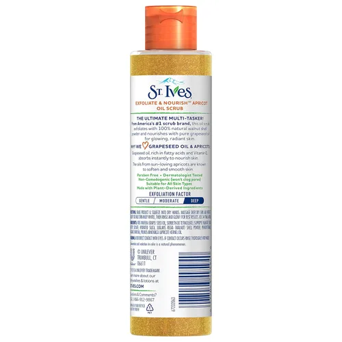 Vista 2 de St. Ives Exfoliate & Nourish Facial Oil Scrub, albaricoque, 4.23 oz