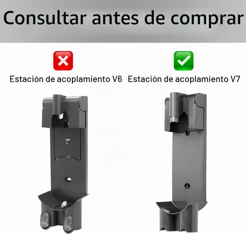 Vista 6 de Pieza de estación de acoplamiento de repuesto - Compatible con Dyson V7 V8 Series Handheld - Accesorios de filtro de estación de acoplamiento