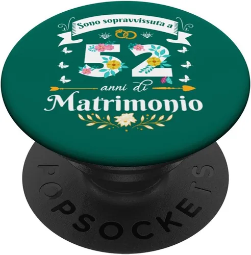 Vista 6 de Sono Sopravvissuta 52 Anni di Matrimonio Per Donna Moglie PopSockets MagSafe PopGrip for iPhone