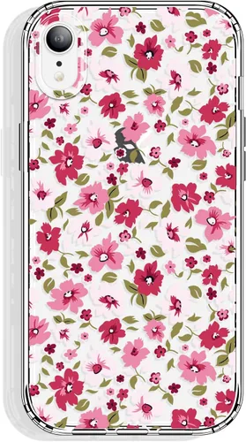 Vista 12 de GYZYA Funda para iPhone X y iPhone Xs, 5.8 pulgadas transparente con diseño floral, lindo protector delgado parachoques de TPU + cubierta trasera a