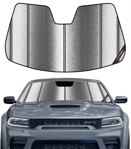 Vista 7 de Parasol para parabrisas Pigenius para Dodge Charger 2011-2023 con cámara montada en el espejo retrovisor - Protección