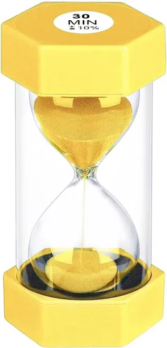 Vista 10 de Reloj de Arena con Temporizador de Arena de 1 Minuto, Reloj de Arena Irrompible, SandWatch de Plástico de 1 Min, Reloj De Arena 1 Minutos, Reloj