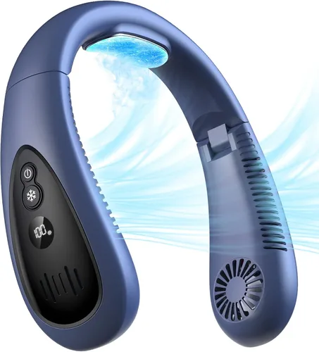 Vista 11 de Aire acondicionado de cuello, ventilador de cuello portátil con placa de Negro