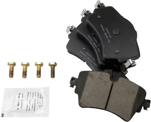 Vista 116 de TRQ Juego de pastillas de freno delantero y rotores con revestimiento de cerámica compatible con Jeep Compass Patriot 2017