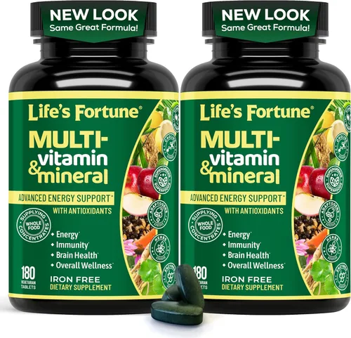 Vista 10 de Life's Fortune Multivitamínico líquido para adultos, hombres y mujeres, adolescentes, vitaminas diarias de alta absorción, minerales traza