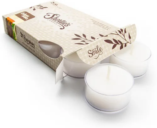 Vista 12 de Cedar Ridge - Velas de té de alta calidad, altamente perfumadas con aceites esenciales, 6 velas de té marrón, hermosa luz de vela, fabricadas