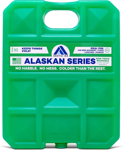 Vista 10 de Arctic Ice Bolsa de hielo reutilizable de larga duración de la serie Alaskan, se congela a 32 ° Fahrenheit, mantiene los alimentos y bebidas frescos