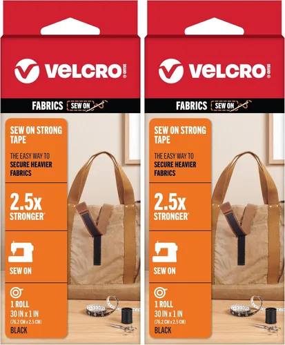 Vista 10 de VELCRO Tiras fuertes para coser, color blanco, 8 juegos, 2.5 x 1 pulgadas 2-Blanco