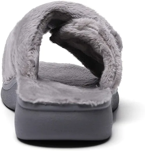 Vista 5 de Pantuflas ortopédicas ajustables con soporte de arco ortopédico para mujer para fascitis plantar con talón ortopédico