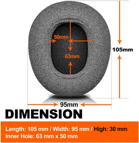 Vista 3 de Nova Pro - Almohadillas inalámbricas de repuesto compatibles con Steelseries Arctis Nova Pro Wireless de LTYIVABHTTW I mejoraron la durabilidad