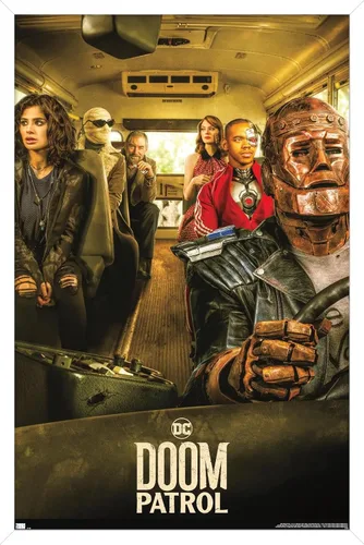 Vista 13 de Trends International DC Comics TV Doom Patrol - Póster de pared de una hoja de autobús, 22.4 pulgadas de largo x 14.7 pulgadas, versión enmarcada