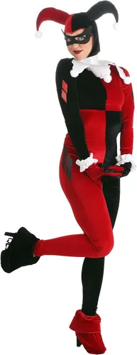 Vista 4 de Disfraz de Harley Quinn de lujo para mujer