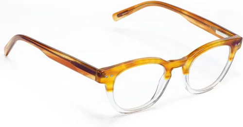 Vista 3 de eyebobs - Waylaid Gafas de lectura tradicionales y azules de primera calidad Marco redondo para caras promedio