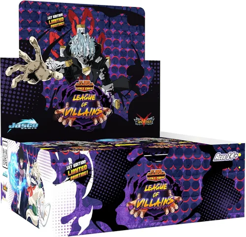 Vista 2 de My Hero Academia - Juego de cartas coleccionables Serie 4 Unlimited League of Villains Paquete de 24 cajas de refuerzo 10 cartas por paquete TCG