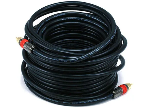 Vista 11 de Monoprice 102681 Cable de audio coaxial digital con clasificación RG6 RCA CL2 de 3 pies, color negro